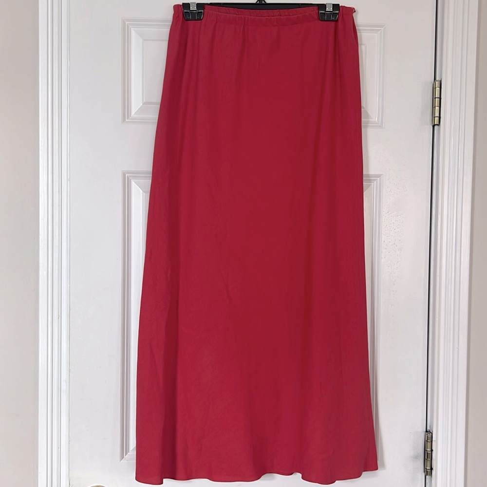 Adrianna Papell long skirt, linen, lined,  size 12,  beautiful!